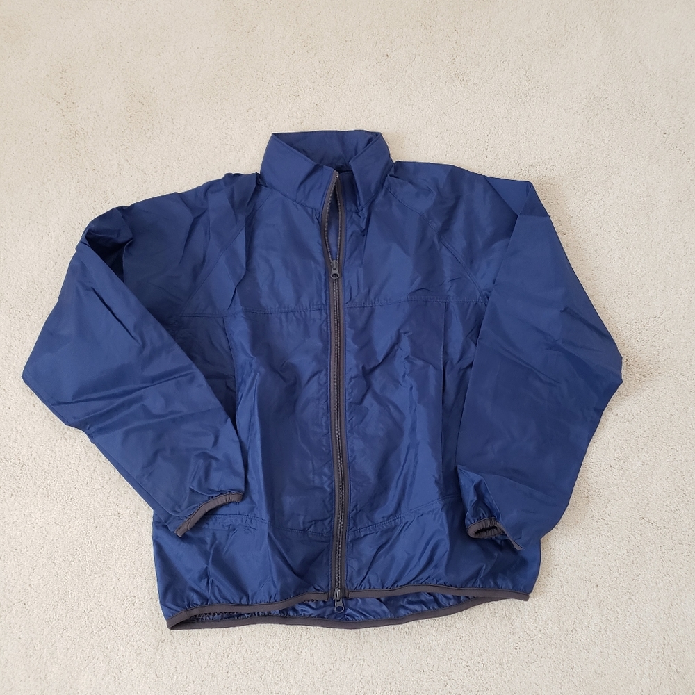 Lands' End Kids' Blue Lightweight Windbreaker Jacket szS (6-8yrs)